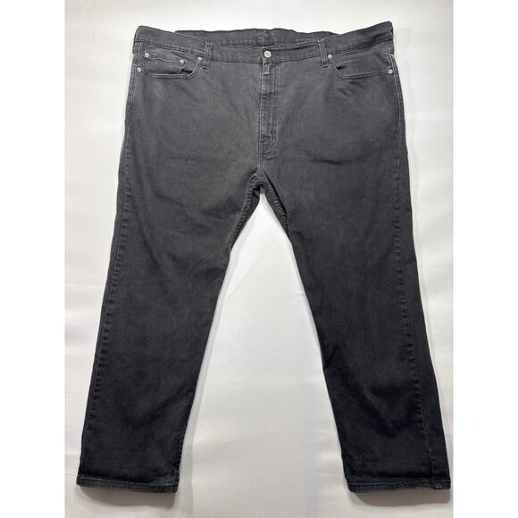 Levi's Other - Levi's 502 Men's Tapered Leg Faded Black Denim Jeans - Size 48x30 (48x27.5)